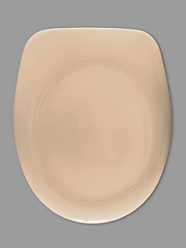 Vigour Toilet Seats Model: Derby Basic Stainless Steel Hinges for Standing Toilet White Alpine