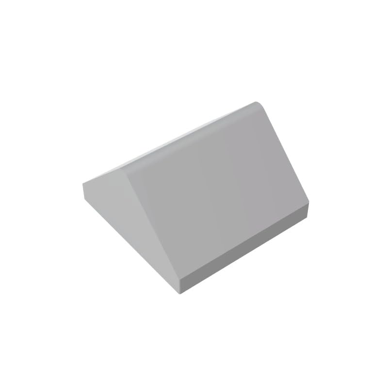 Gobricks GDS-836 Slope 45° 2 x 2 Double 10PCS Compatible with Lego Toy 3043 4560573 4163373 DIY Parts and MOC Components for Major Brick Brands Color:Light Bluish Gray 194