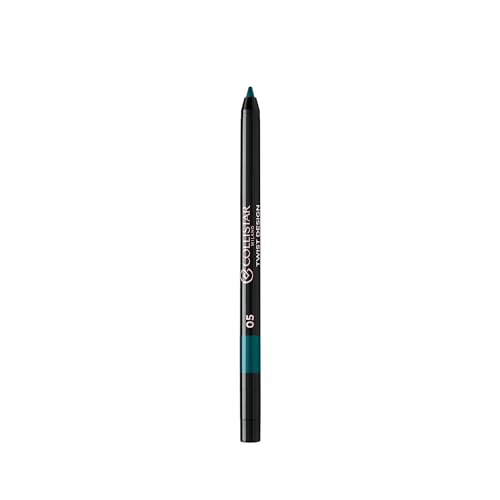 Collistar Twist Design Matita Occhi Automatica, Extra Precisione e Lunga Durata 24H, Waterproof, No Transfer, Temperino Integrato, Tratto Definito, Verde Smeraldo, 0,5 gr
