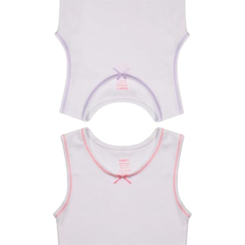 Buyless Fashion Girls Tank Top - Sleeveless Cami Tanks Cotton Undershirts for Dance Gymnastics, Kids & Toddler Size (12 Pack)4