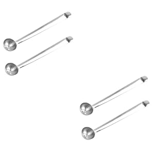 COLLBATH 4 Stück Olivenlöffel Edelstahl K443