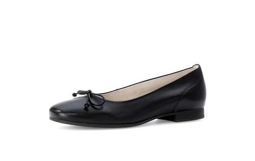 Gabor Damen Klassische Ballerinas, Frauen Flats,Best Fitting,Ballerina-Schuhe,Ballett-Schuhe,Ballet-Flats,flach,schwarz,39 EU / 6 UK