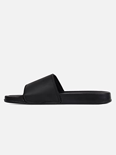 Image of hummel CHUNK MEN SLIDERS Comfortable Cushioned Sole Arch Support Durable Lightweight Flexible Trendy Style Flip flops and Slippers Slides for Men Daily use Chappal