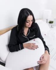 Miniatura 2 de I Love Pillow Almohada ergonómica para dormir con contorno de cabeza y cuello con núcleo de espuma viscoelástica y funda extraíble para lavar a