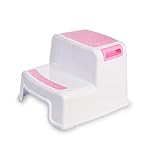 AP ® - universeller Kinder Tritthocker, zweistufig mit Anti-Rutsch-Oberfläche (Pink)