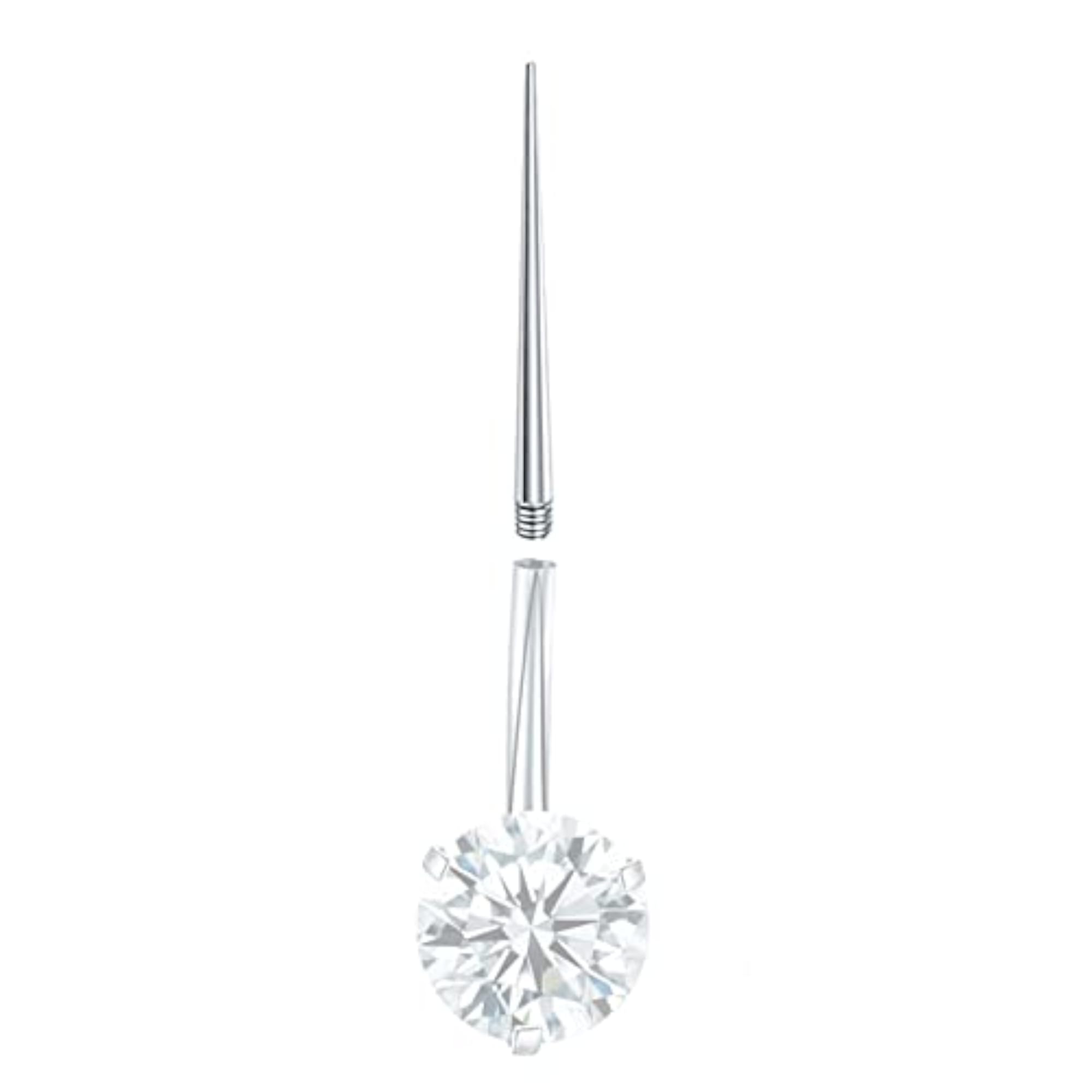 Threaded Taper Piercing Tool, Stainless Steel for Ears
