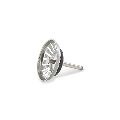 DL-pro Panier à tamis 79 mm avec tige de levage 8 x 61 mm 18 fentes compatible avec Blanco 119146 pour bonde d'évier