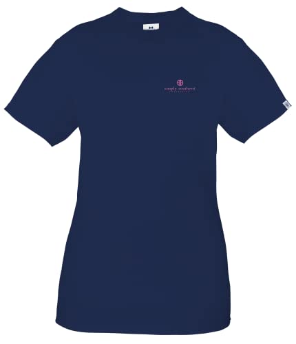 Simply Southern Womens Keep Life Simple Hammock Dog Short Sleeve T-Shirt, Navy, Xx-Large #TOP1