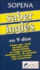 SABER INGLES EN 9 DIAS - SOPENA 9879264371 Book Cover