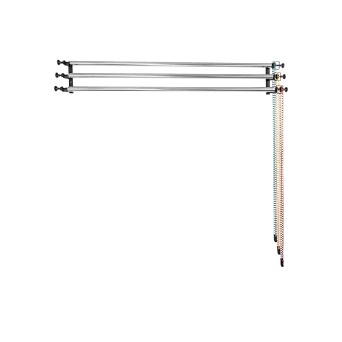 TENBEST Photography Backdrop Roller Support System, 3 Rollers, 120-inch Stainless Steel Crossbars, Wall/Celing/Light Stand Backdrop Mount, Background Support