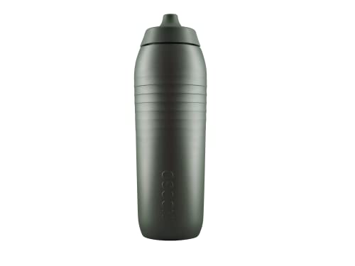KEEGO | Die Evolution der Sportflasche | Elastisches Titan | Schützt vor Plastik im Wasser | Leicht und quetschbar | reiner Geschmack | einfache Reinigung (Gravel Green 750ml)