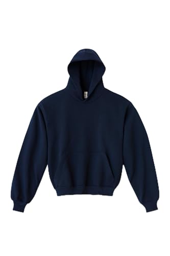 Heavy Fleece Hoodie (Garment Dye 2) Navy, X-Large