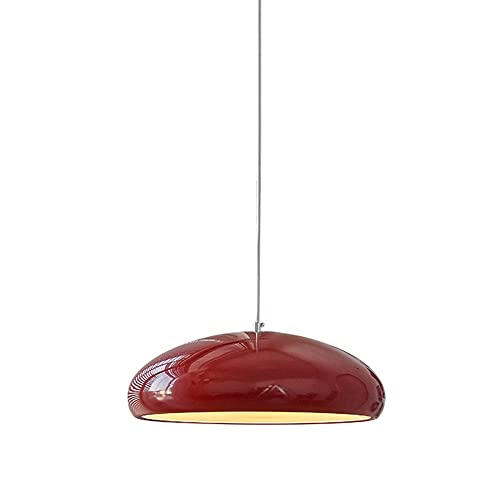 Lustre industriel réglable orange pour illuminer vos dîners de salle à manger