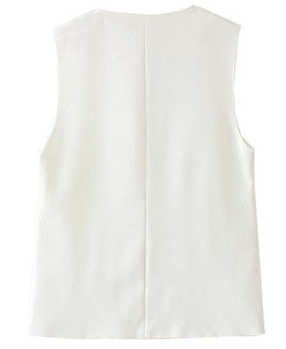 Women's Sleeveless Trench Vest Blazer