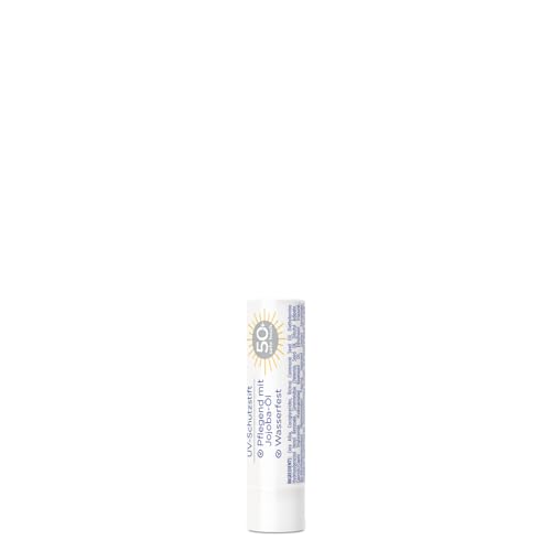 Ladival Aktiv UV-Schutzstift Lippen LSF 50+ - Sonnencreme für trockene Lippen, zarte Lippenhaut, mit Jojoba-Öl, feuchtigkeitsspendend, wasserfest, UVA- und UVB-Schutz, 4,8g