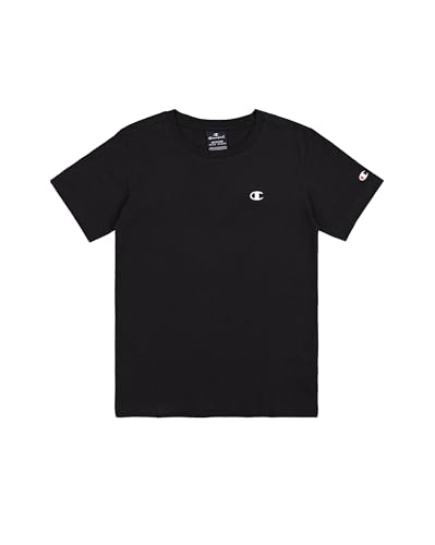 Champion Legacy Basics B-S-s Crewneck T-Shirt Kids & Boys, Black, 11-12 Years
