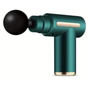 Massage Gun,Muscle Massager Gun, 35DB Ultra Quiet, Portable Electric Handheld Body Massager,Type-C Charging (B-4gun Heads-Button-Green)