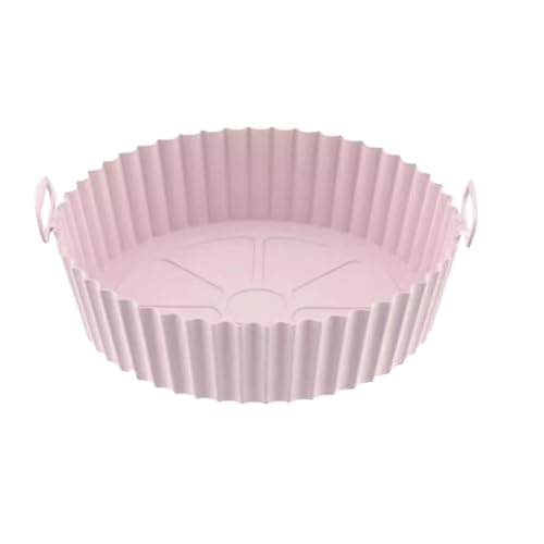 24/20cm Silicone Air Fryer Baking Basket Round Liner Reusable Airfryers Tray Pizza Plate Fried Chicken Oven Grill Pan Mat Access