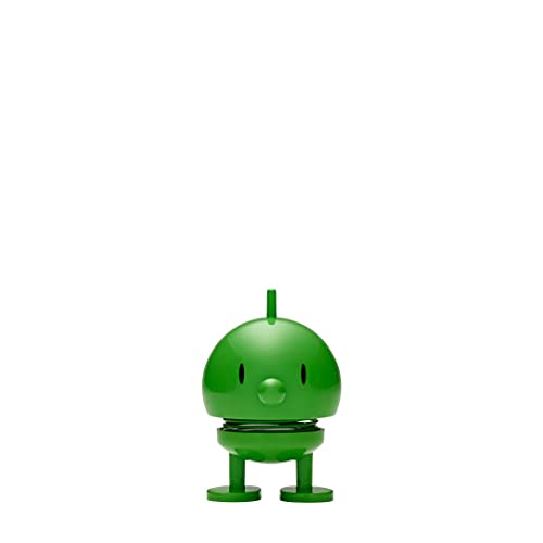 Hoptimist Bumble Wackelfigur & Glücksbringer, Skandinavische Deko Figuren für Wohnzimmer, Schreibtisch, Büro, Bürodeko & Lustige Kleine Geschenke, 4,5 x 5,8 x 7,6 cm, Small, Grün