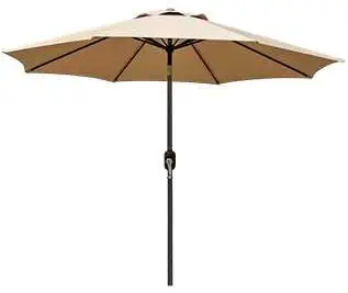 9FT Outdoor Patio Umbrella with UV Protection Waterproof