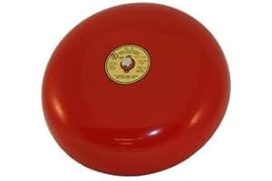 Red Fire Alarm Bell, 10 Inch 120 Volt