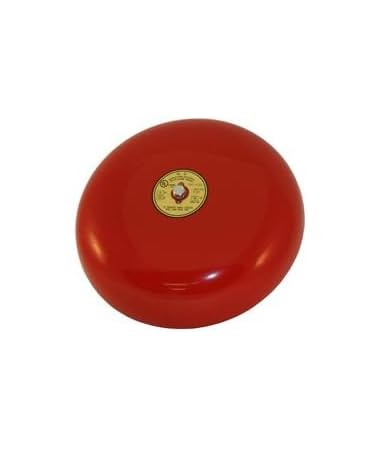 Red Fire Alarm Bell, 10 Inch 120 Volt