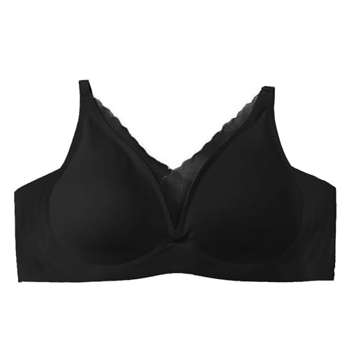 Genérico Sujetadores Sin Aros Sports, Sujetadores Deportivos Mujer Tallas Grandes, LenceríA Ajustable Push Up InaláMbrica Sexy Francesa Brasieres Sujetador Push Up Bra