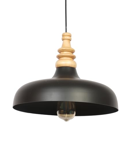 Image of MONI Lights Celling Hanging Light for Room, Table, Holl, Garden House Decoration Pendants Light of Pattern Aluminium Black ML-057BLK(Pack of 3)