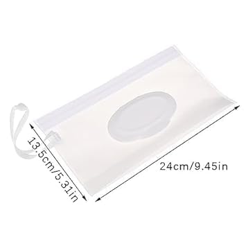 Baby Wipe Case Travel Holder Keeps Wipes Moist Set of Wet Wipes Holders Cases Portable Travel On The Go Refillable Dispenser Container Diaper Wipe Holders - Image 2