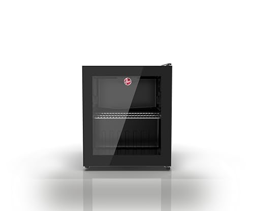Hoover 65L Cosmetic Cooler - Adjustable Thermostat, Glass Door, LED Light Net Capacity 50L, Temperature 0–10 ℃ - HBC-K65-B