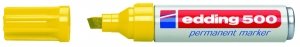 Edding 500 Sparpack Permanentmarker Nr. 500 nachfüllbar mit edding T 25 (Gelb, 5er Sparkack)