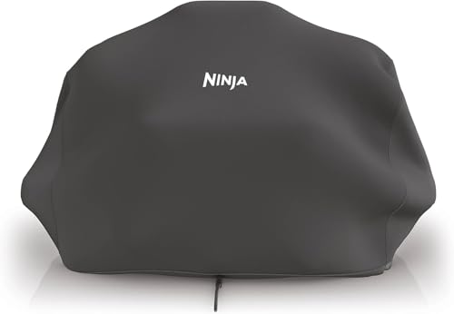 Ninja Woodfire Pokrowiec na grill elektryczny, oficjalne akcesorium, pasuje do elektrycznego grilla zewnętrznego Ninja Woodfire (OG701/751), wodoodporny, nieblaknący, czarny, XSKCOVEREUUK