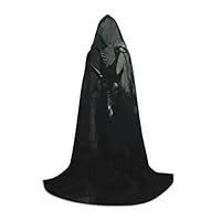 PHAYAH Dark Sheep Pattern Hooded Poncho Unisex Christmas Hoodie For Cosplay Halloween Costume Party Masquerade