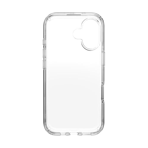 Image of Speck Presidio Perfect Clear for iPhone 17 Case, Slim Protective Case, Clear /Clear /Silver