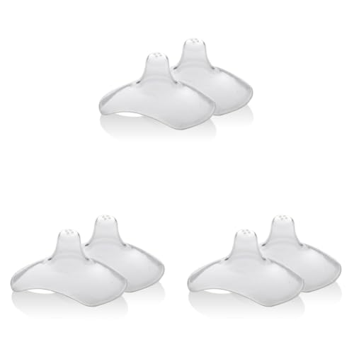 Image of LuvLap Silicone Nipple Protector /Shield for Breast Feeding Mothers, with Storage case (Pack of 3)