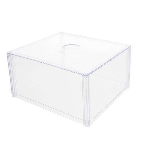 Gatuida Funda Acrílica para Báscula Digital de Joyería Protector Antiviento Transparente Accesorio Ligero para Pesaje de Precisión en Laboratorio y Cocina Caja de Protección para