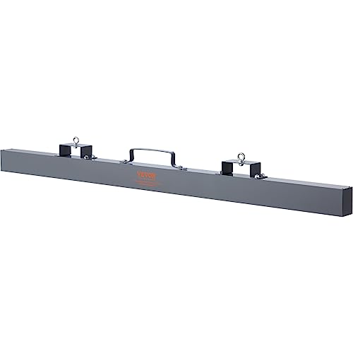 VEVOR Escoba Magnética Colgante para Carretilla Elevadora Fuerza Magnética de 47,6 kg Barredora Magnética 1830x77x200 mm Recogedor Magnético Antioxidante para Chatarra de Metal Taller Garaje Patio