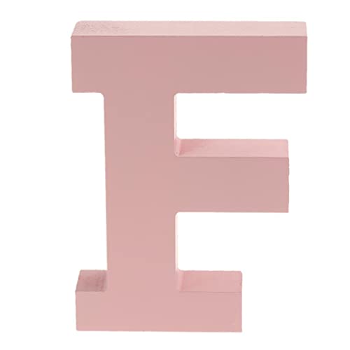 Image of ZGUZMCMK Handmade Wooden Alphabet Letter House Number Letter Decorative Letter Personalized Name Letter Hanging Function Suitable for Parties, F