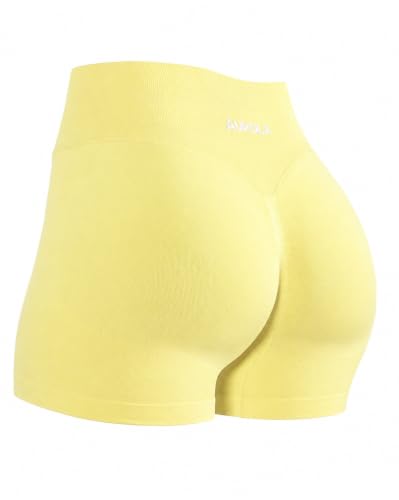 Image of AUROLA Influence Workout Shorts for Women,2.5 3.5 4.5 5.5 6.5 No Roll Up Squat Proof Scrunch Seamless Compression Gym Short