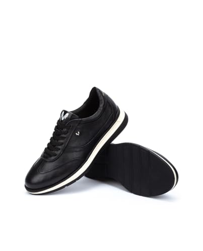 Martinelli Para Hombre. 1606-2743N Zapatillas De Piel Walden Negro (44), Plano, Cordones, Casual - 5