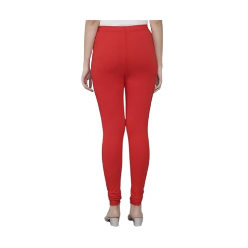 Image of Women's Slim Fit Cotton Lycra Churidar Leggings|Full Length|