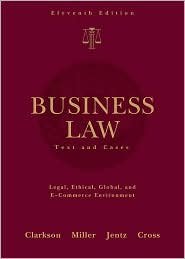 Business Law 11th (eleventh) edition Text Only