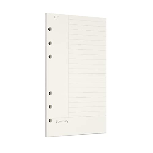Image of Zelten Loose Leaf Punched Paper Refills Paper for 6 Hole Binder Personal Organizer Diary Notebook Refillable Planner (Connell,A6 /6 Hole)