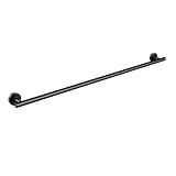 KEBMCHN Portasciugamani da parete 80 cm, Acciaio Inossidabile SUS304, Porta Asciugamani per Bagno, Cucina e Lavanderia, Design Moderno, Nero Opaco