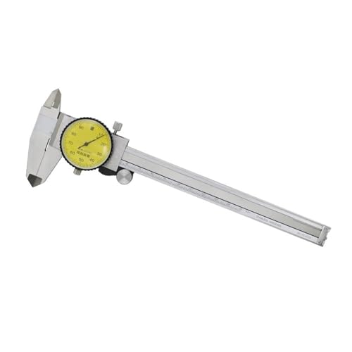 6 Inch Precision Dial Caliper - 200mm Vernier Micrometer Gauge, 0.01mm Accuracy, Durable Measuring Tool for Woodworking, Metalworking, and DIY Projects