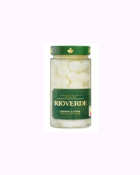 Cebollitas Blancas, Eingelegte Kleine Weiße Zwiebeln, 370ml Glas. PACK DE 3