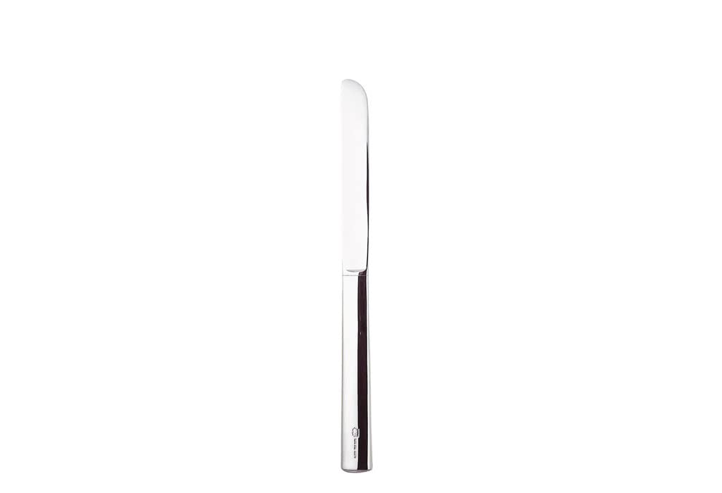 Alessi JH01/3 Rundes Modell Set di 6 Coltelli da Tavola in Acciaio Inossidabile 18/10, Finitura Lucida