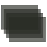 PATIKIL Linearer Polarisationsfilm (5,92 x 15 cm) – Hochdurchlässige, polarisierte Filmblätter, selbstklebender, polarisierter Fotografiefilter für LCD-Bildschirme, Reparaturen von Fotografie, 4 Stück