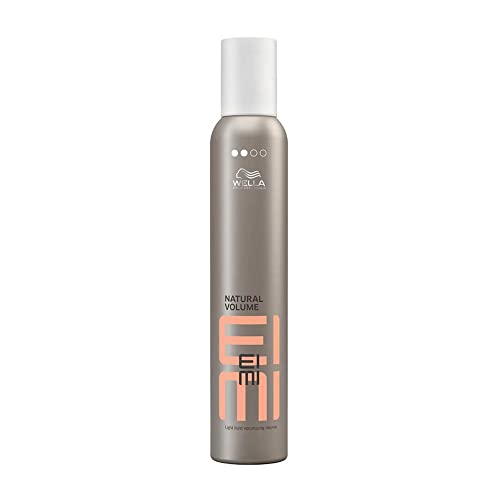 Wella Eimi Natural Volume – Schaumfestiger für besonders natürliches Volumen – Haarschaum mit flexiblem Halt ohne zu verkleben – 1 x 300 ml