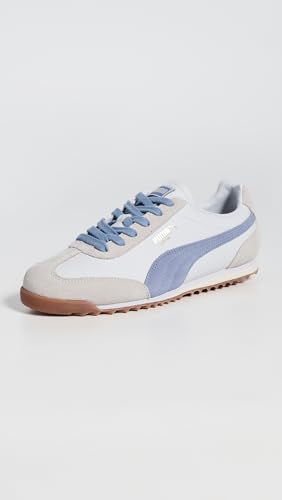 PUMA PUMA Women's Arizona Retro Sneakers, Puma White/Lavender/Gum, 8 Medium US